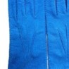 Gants en Cuir de Pécari Bleu de France Patt Non Doublés.