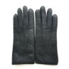 Gants en Cuir de Pécari Noirs Paul Non Doublés.