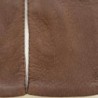 Gants en Cuir de Pécari Marron Foncé Michel Non Doublés.