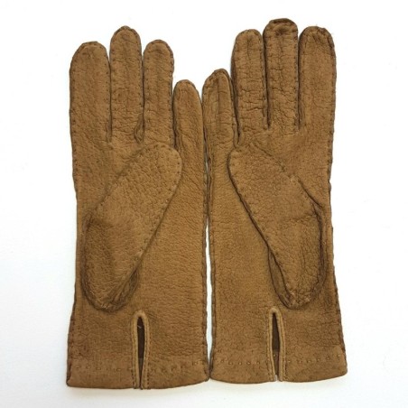 Gants en Cuir de Pécari Caravane Patt Non Doublés.