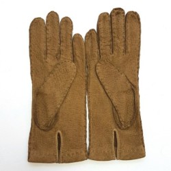 Gants en Cuir de Pécari Caravane Patt Non Doublés.