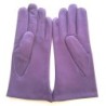 Gants en Cuir d'agneau Améthyste Clémentine Doublés Cachemire.