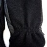 Gants en Laine Alpaga Cuir de Pécari Noirs Fergus Doublés Mérinos.