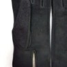 Gants en Laine Alpaga Cuir Chèvre Velours Noirs Jeanie Doublés Alpaga.