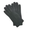 Gants en Laine Alpaga Cuir Chèvre Velours Noirs Jeanie Doublés Alpaga.