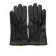 Gants en cuir de cerf noir "COWAL".