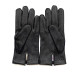 Leather gloves of deer black "COWAL".