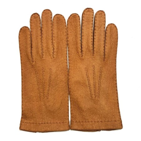 Gants en Cuir de Pécari Cork Patt Non Doublés.