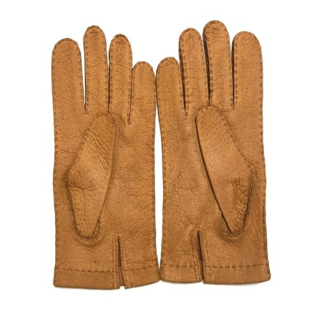 Gants en Cuir de Pécari Cork Patt Non Doublés.