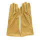 Leather gloves of velvet goat maize "COLINE BIS"