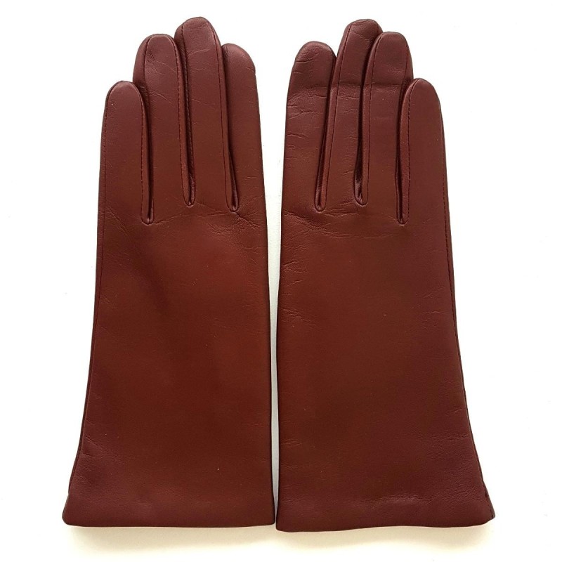 Gants en Cuir d'Agneau English Tan Adeline Doublés Cachemire.