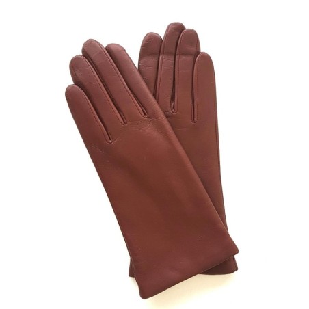 Gants en Cuir d'Agneau English Tan Adeline Doublés Cachemire.