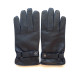 Leather gloves of lamb black "FAUSTIN".