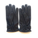 Leather gloves of lamb black "FAUSTIN".