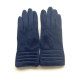 Gants en laine et acrylique bleu "LILIA.