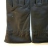 Gants en cuir d'Agneau Marron Milo Doublure en Soie.
