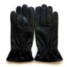 Gants en cuir d'Agneau Noirs Milo Doublure en Cachemire.