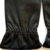 Gants en cuir d'Agneau Noirs Milo Doublure en Cachemire.