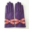Gants Cuir d'Agneau Améthyste Rose Antique Blossom Sofia Doublé soie