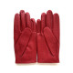 Leather gloves of lamb red "AYRTON".