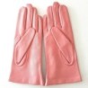 Gants en Cuir d'Agneau Blossom Rose Antique Lila Doublé soie