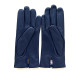 Gants en cuir d'agneau indigo "CAPUCINE".