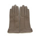 Gants en cuir d'agneau putty "THERESE".