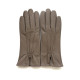 Gants en cuir d'agneau putty "JULIE"