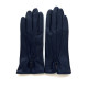 Gants en cuir d'agneau indigo "JULIE"