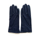 Gants en cuir d'agneau indigo "JULIE"