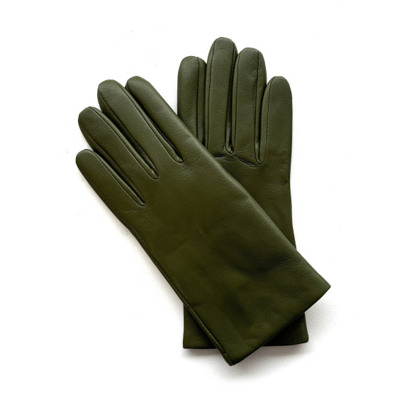 Gants en cuir d'agneau clover "CAPUCINE".