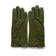 Gants en cuir d'agneau clover "CAPUCINE".