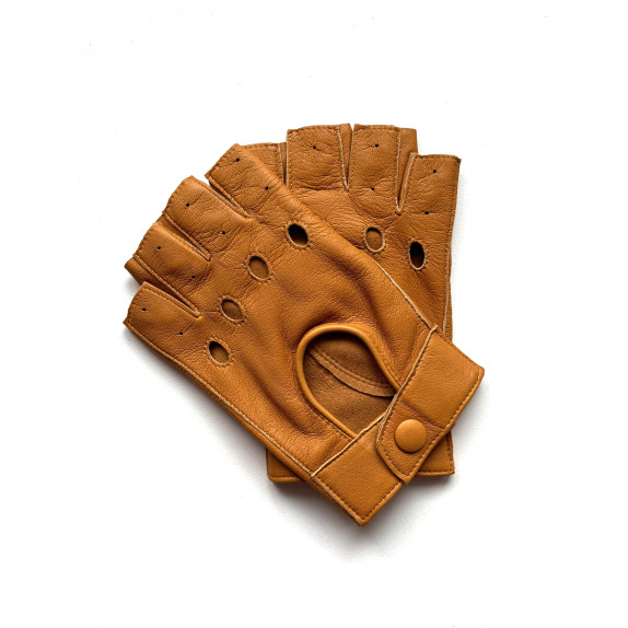 Leather gloves of lamb cork "PILOTE".