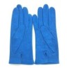 Gants en Cuir d'Agneau Bleu de France Carmélina Non Doublés.