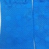Gants en Cuir d'Agneau Bleu de France Carmélina Non Doublés.
