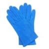 Gants en Cuir d'Agneau Bleu de France Carmélina Non Doublés.
