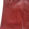Gants en Cuir d'Agneau Bordeaux Carmélina Non Doublés.