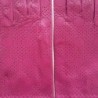 Gants en Cuir d'Agneau Hot Pink Carmélina Non Doublés.