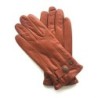 Gants en Cuir d'Agneau Cognac Jules Doublure Polaire.