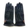Gants en Cuir d'Agneau Noirs Sable Arthur Doublure Soie.