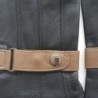 Gants en Cuir d'Agneau Noirs Sable Arthur Doublure Soie.