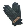 Gants en Cuir d'Agneau Noirs Sable Arthur Doublure Soie.