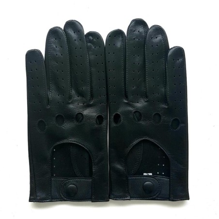 Gants en Cuir d'Agneau Noir Ayrton Non Doublés.