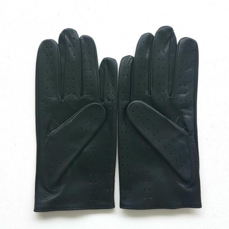 Gants en Cuir d'Agneau Noir Ayrton Non Doublés.