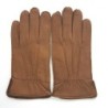 Gants en Cuir de Cerf Caravane Marc Doublure en Cachemire.