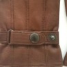 Gants en Cuir d'Agneau Chocolat Arthur Doublure Bemberg.