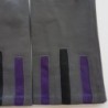 Gants Cuir d'Agneau Charcoal Noir Améthyste Trio Doublés soie.