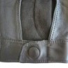Mitaines en Cuir d'Agneau Noir Pilote Femme Non Doublées.