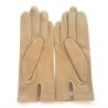 Gants en Cuir d'Agneau Chaux Capucine Non Doublés.