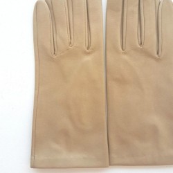 Gants en Cuir d'Agneau Chaux Capucine Non Doublés.